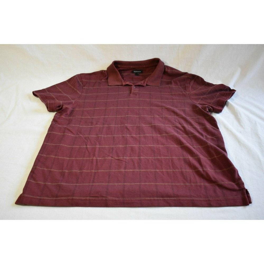 Men’s Van Heusen Size XL Red Checks Polo